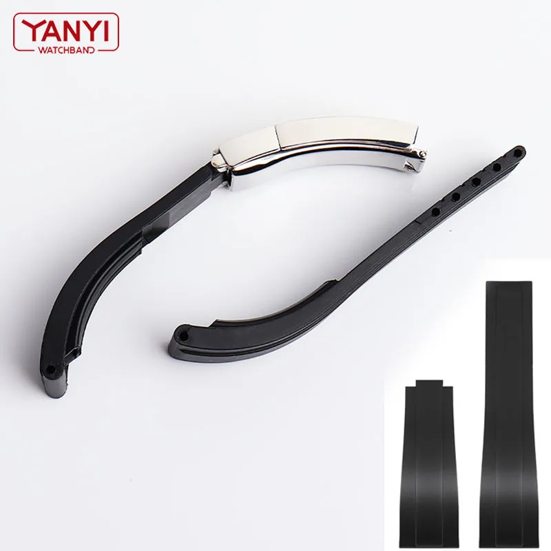 Rubber Watchband for rolex watch band 20mm Diving waterproof Silicone bracelet prevent dust wholesale mens wristband strap