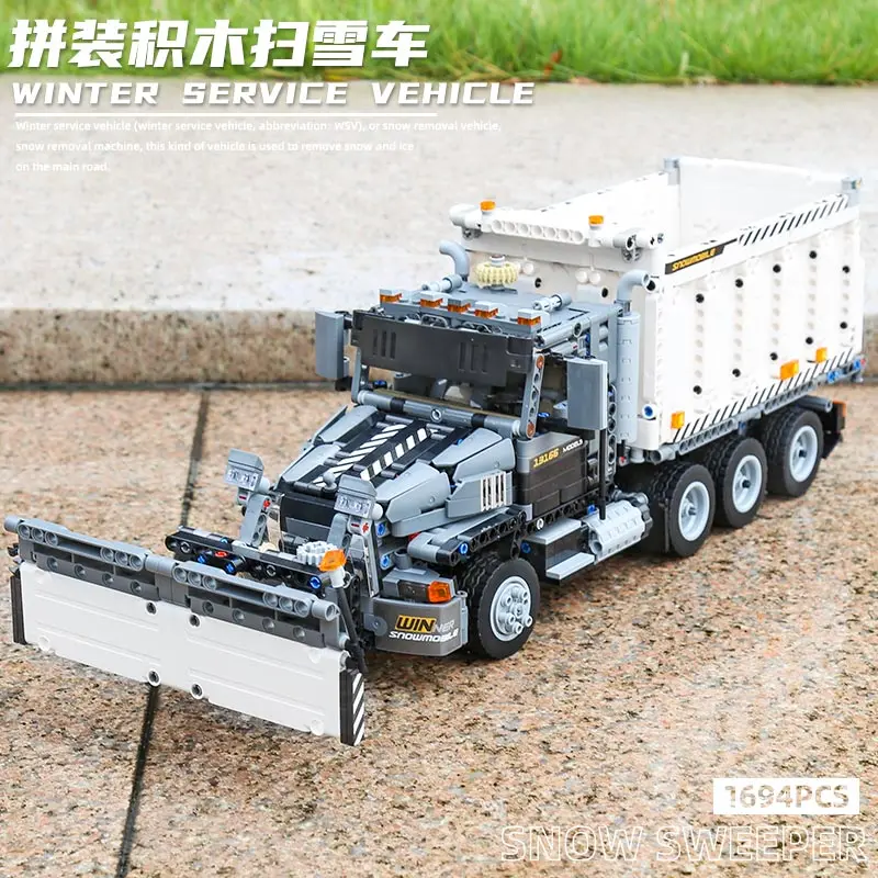 

Mould King 13166 1637Pcs MOC High-Tech series Snow Cleaning Car Great Vehicles Building Blocks Model Bricks Truck Toys Gift