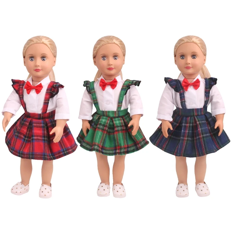 18-дюймовая Одежда для кукол девочек черный наряд на Хэллоуин + шляпа американское