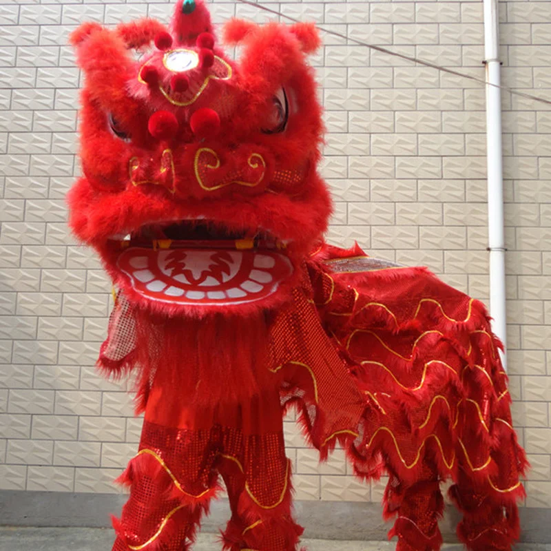 

Lion Dance South Lion Dance Dragon Dance Props Set Foshan Head Double Adult Children North Lion Dance Lion Head Supplies