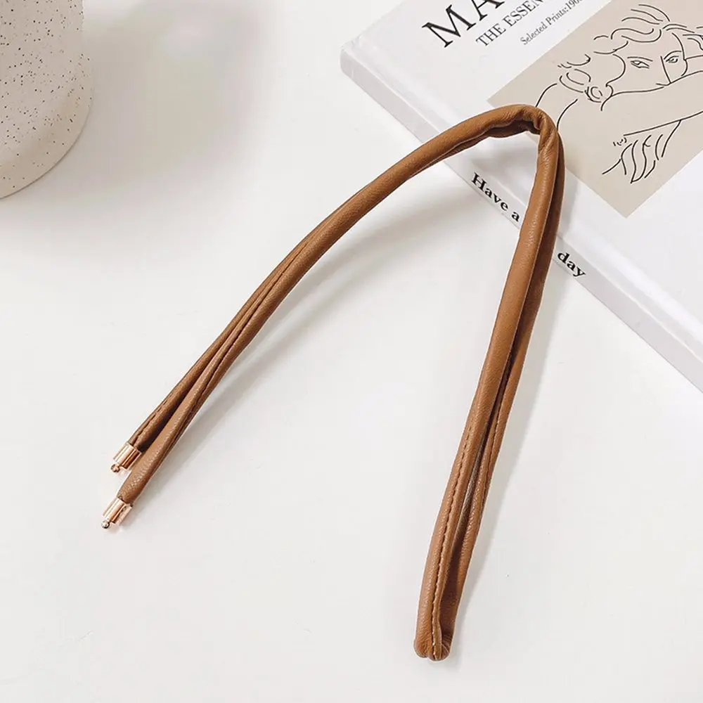 

Korean Wire Headbands Solid Color Adjustable PU Leather Hair Rope Ponytail Holder Fashion Beach Hair Accessories for Women Girl