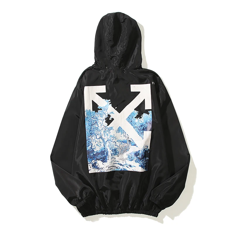 

Sparkling Iron Tree Print Jacket Streetwear Skeleton Bird Coats Jackets Coat Lightweight Breathable Outwear Zipper Clothes
