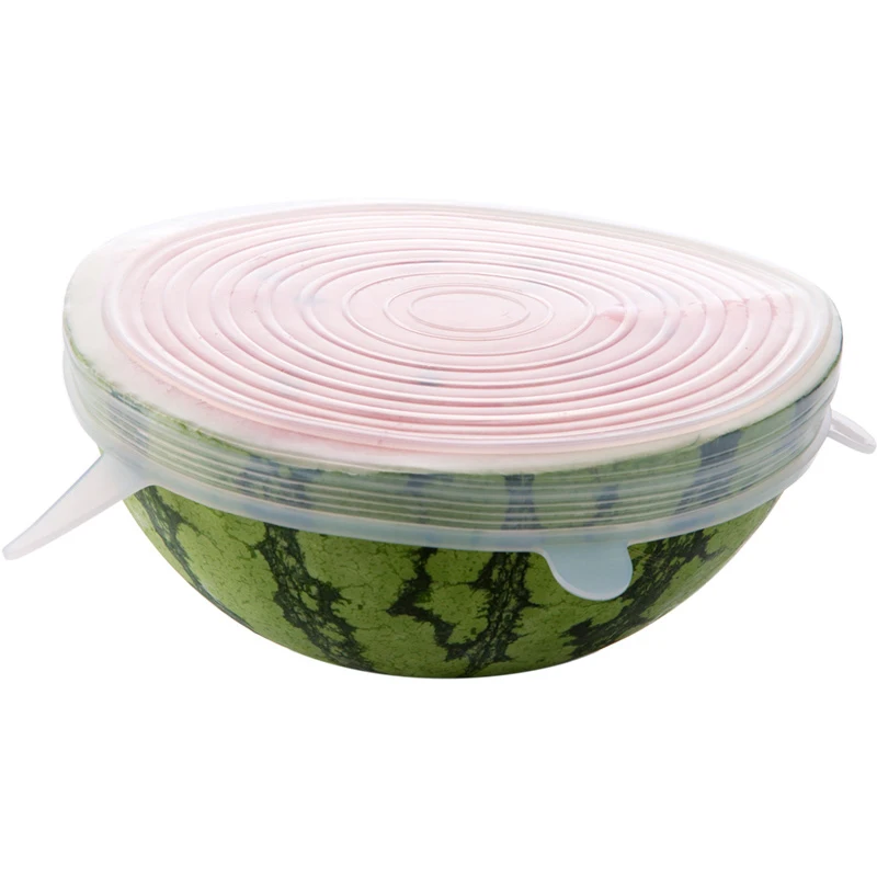 

6/12pcs Silicone Stretch Fresh Cover Lids Universal Lid Silicone Bowl Pot Lid Silicone Cover Pan Cooking Food Microwave