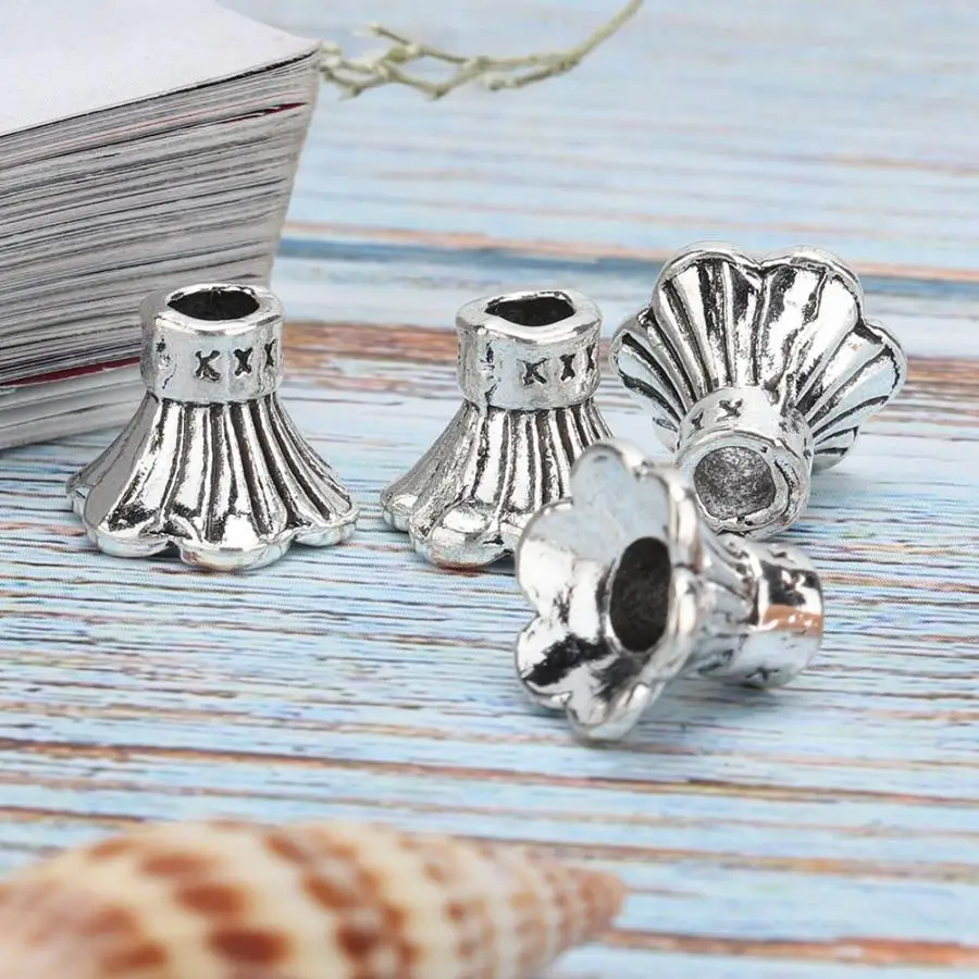 50 шт. винтажная бусина Торцевая Кепка ремесло Серьга ожерелье браслет бусы