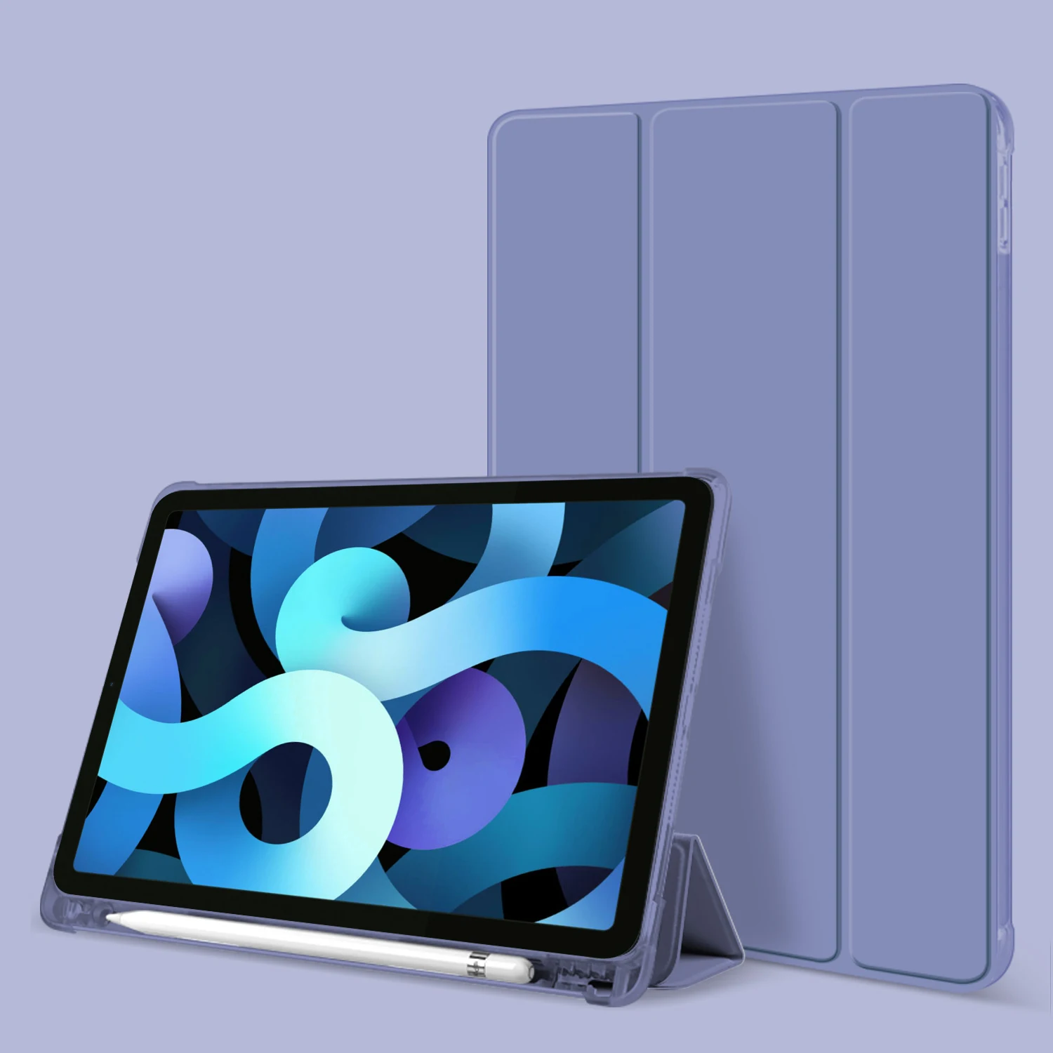 

Новый чехол для iPad Air 4 10,9 дюйма 2020 со встроенным держателем для карандашей, Автоматический Режим сна/пробуждения, чехол для iPad Air 10,9 4-го покол...