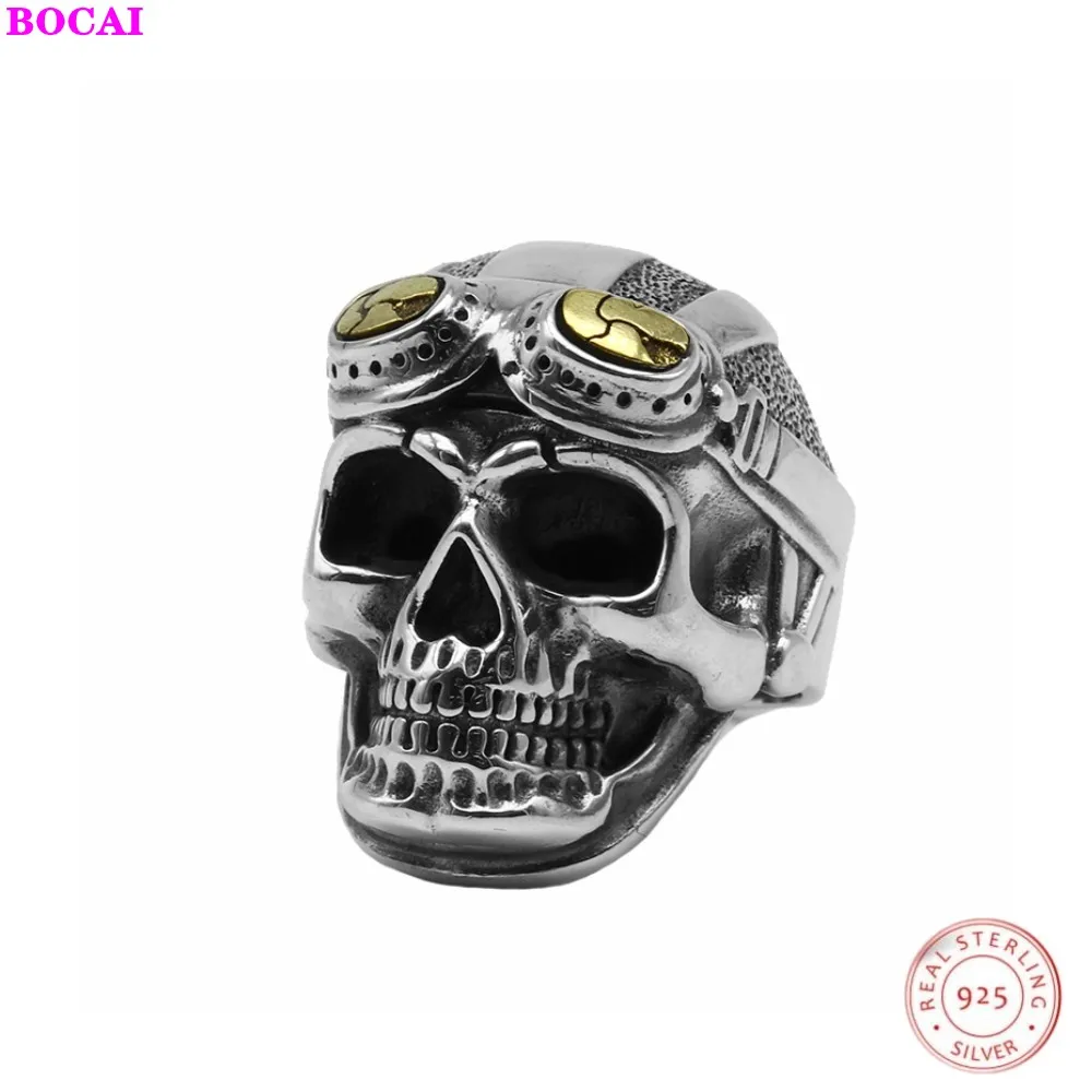 Мужские и женские кольца из серебра 2020 пробы в форме черепа|silver ring|925 sterling silver