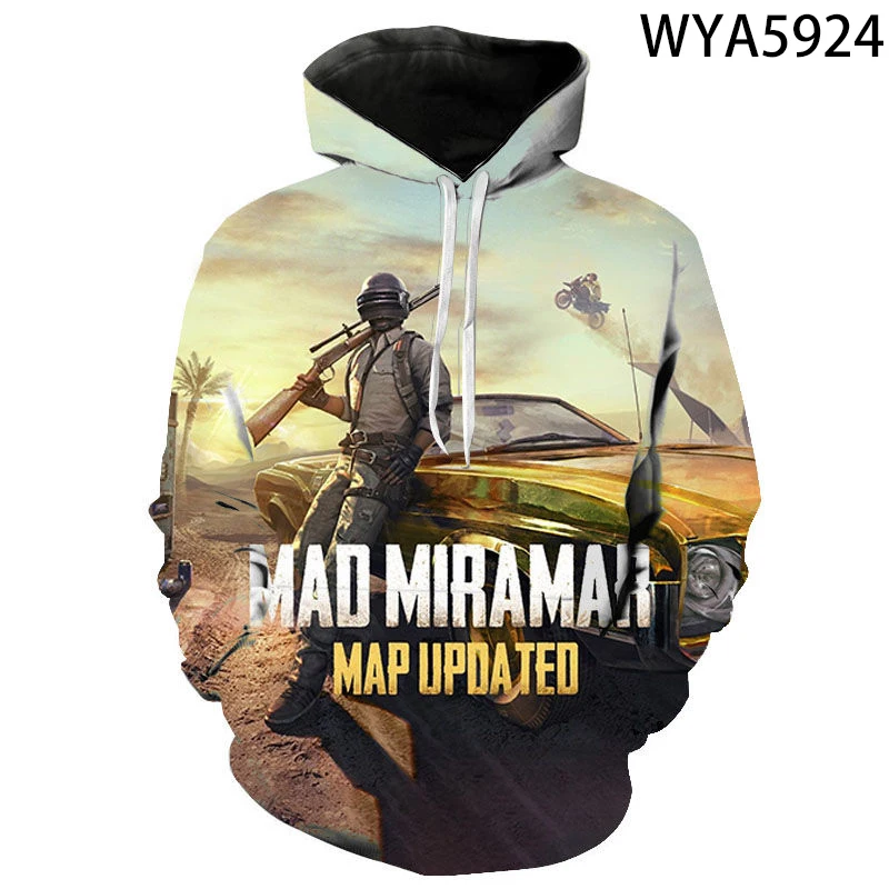 Толстовки с 3D принтом для игры Pubg мужские женские Детские Модные свитшоты одежда