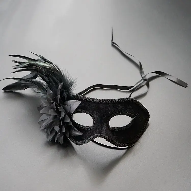 Feather Lace Christmas Party Fancy Mask | Дом и сад