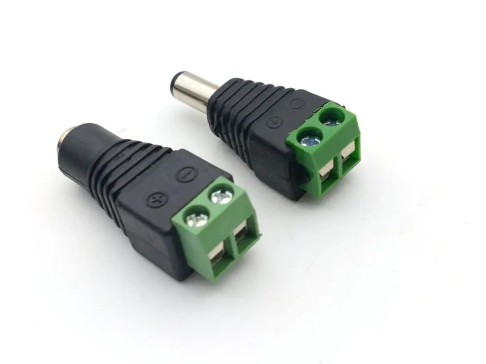 Разъем питания постоянного тока 100 мм x 5 2 1 Штекерный/гнездовой адаптер шт. -