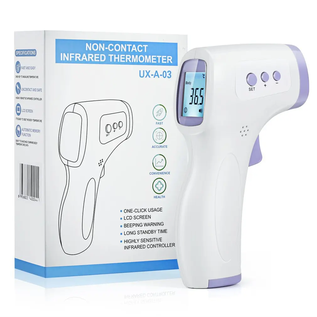

Infrared Thermometer Digital Non Contact LCD Display with Backlight Portable Laser Temperature Thermometer Gun Instrument
