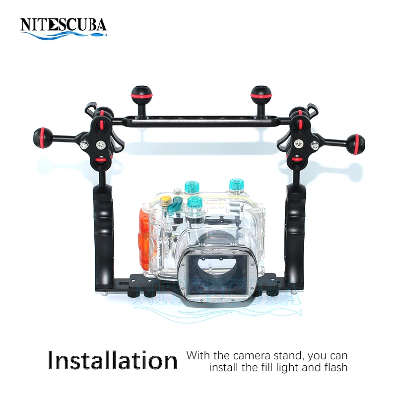 Кронштейн для подводной фотосъемки nitedive light arm, шариковый адаптер, кронштейн для корпуса RX100 TG6 YS D2 S2000 strobe, для подводной съемки (art.: 7abd78619) - 7abd78619