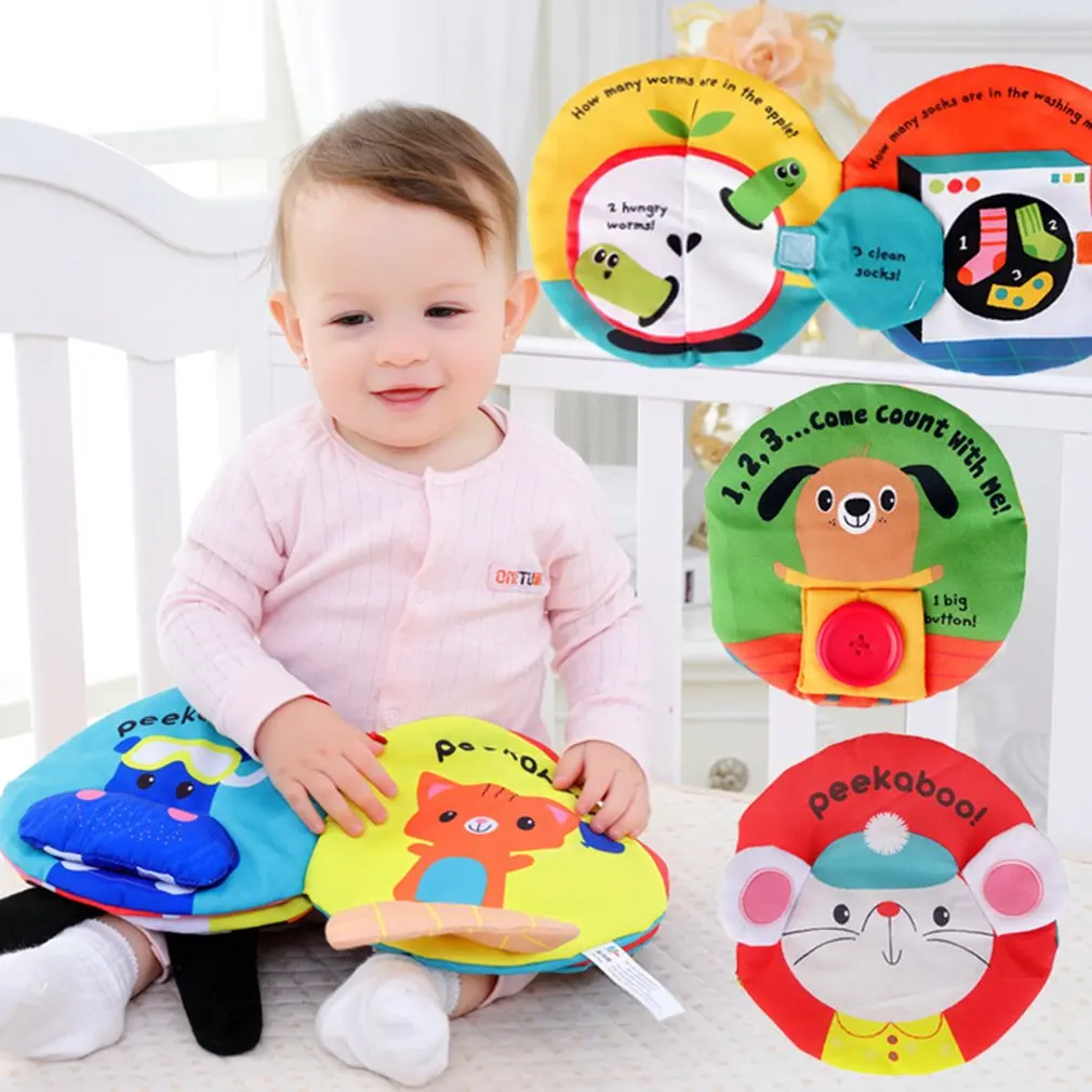 

Baby Toys Soft Cloth Books Baby Intelligence Development Infant Educational Stroller Rattle Toys Baby Toys