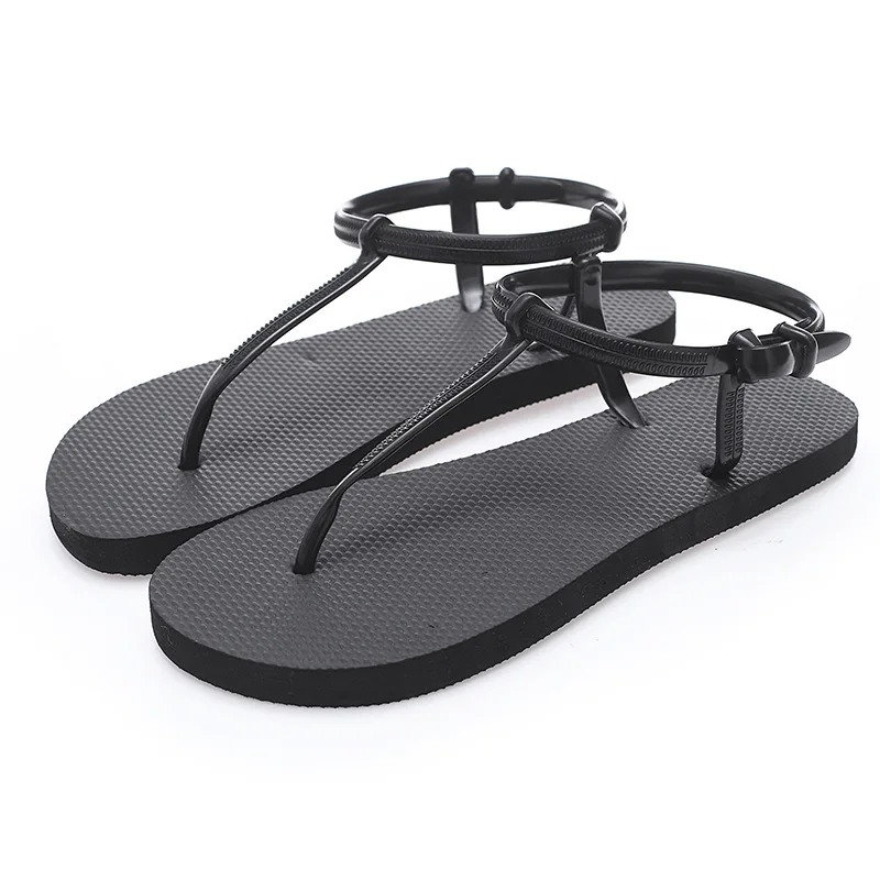 

Summer Shoes Woman Sandals Flip-flops Flat Sandalias Thin Strips Gladiator Beach Shoes Roman Lady Flip Flops Casual Woman Flats