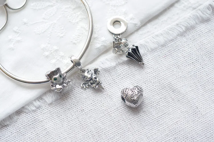 

925 Sterling Silver Autumn Tree Monste Charm Beads Fit Original Pandora Charms Bracelet For Women Birthday Jewelry Gift