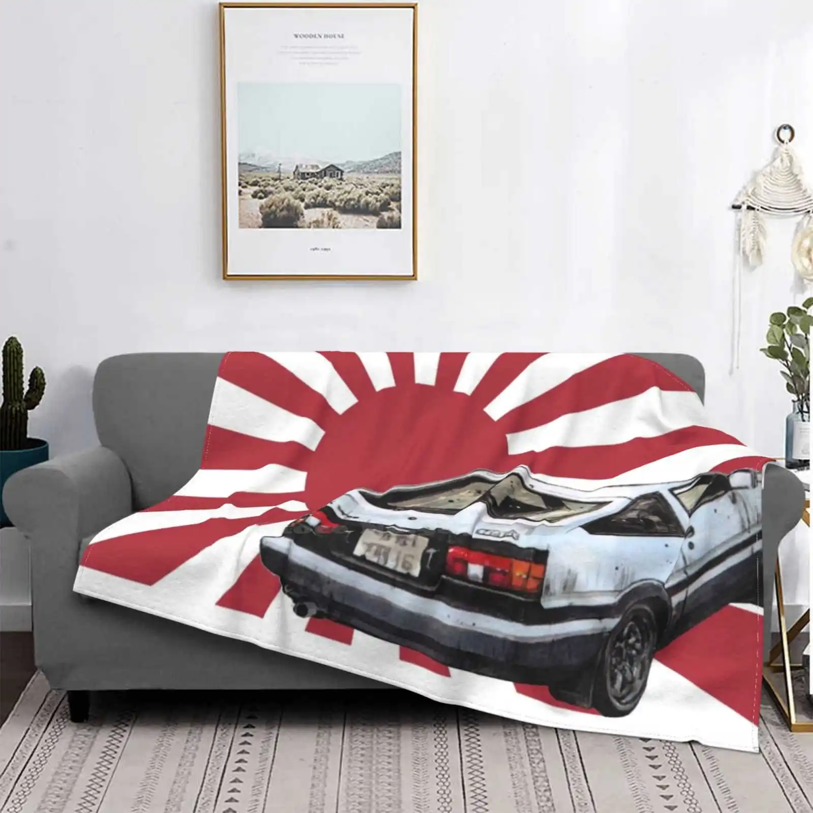 

Manta de aire acondicionado Ae86 комикс Toyota Corolla Tofu V4, manta suave Ae86 Ae85 Levin Trueno Drift Initial D Takumi