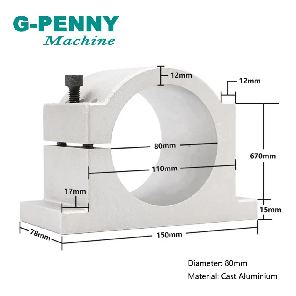 G penny CNC шпиндель водяного охлаждения 1 5 кВт ER11 деревообрабатывающий мотор 80x200 мм и
