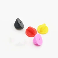 25pcsset useful rubber lapel diy tie tack pin cap jewelry craft back holder clasp handmade jewelry accessories