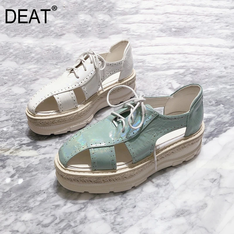 [DEAT] Новинка 2020 года Сезон весна лето Женские босоножки на платформе из
