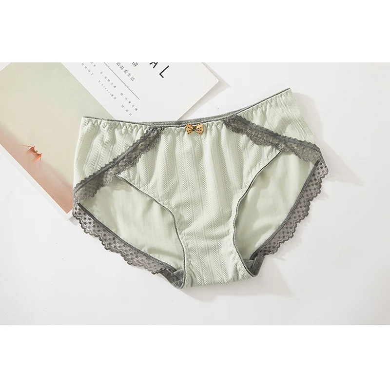 Sexy Lace Panties Seamless Women Underwear Briefs Nylon Silk for Ladies Bikini Cotton Lingerie 6pcs set