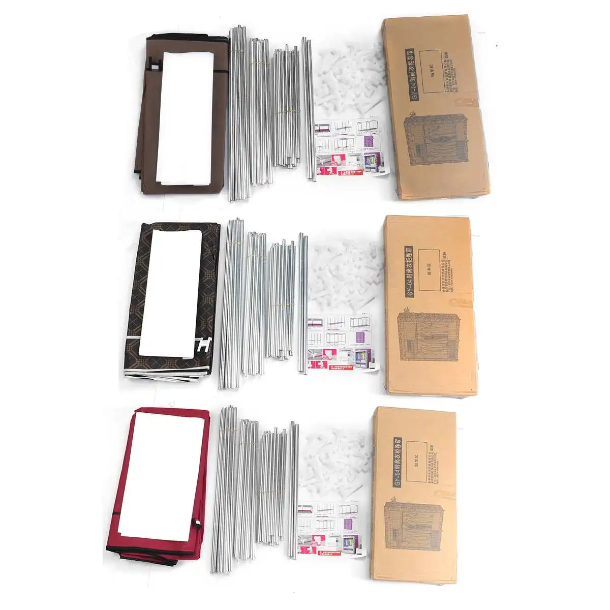 

105x45x170cm Non-woven Fabric Wardrobe Home Clothes Closet Storage Organizer Home Bedroom Furniture Dustproof Wardrobe Cabinet