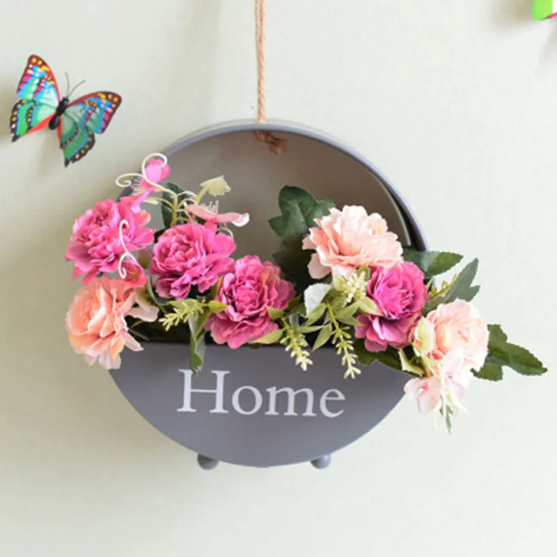 2 шт./лот круглая стена украшение цветочный горшок ваза для домашнего декора