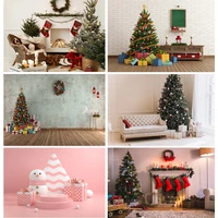 christmas backdrop wood board light winter snow gift star bell vinyl photography background for photo studio 20825sd 05