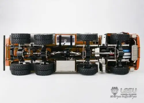 LESU 8*8 передний гидравлический самосвал грузовик 1/14 RC DIY мужская модель окрашенный