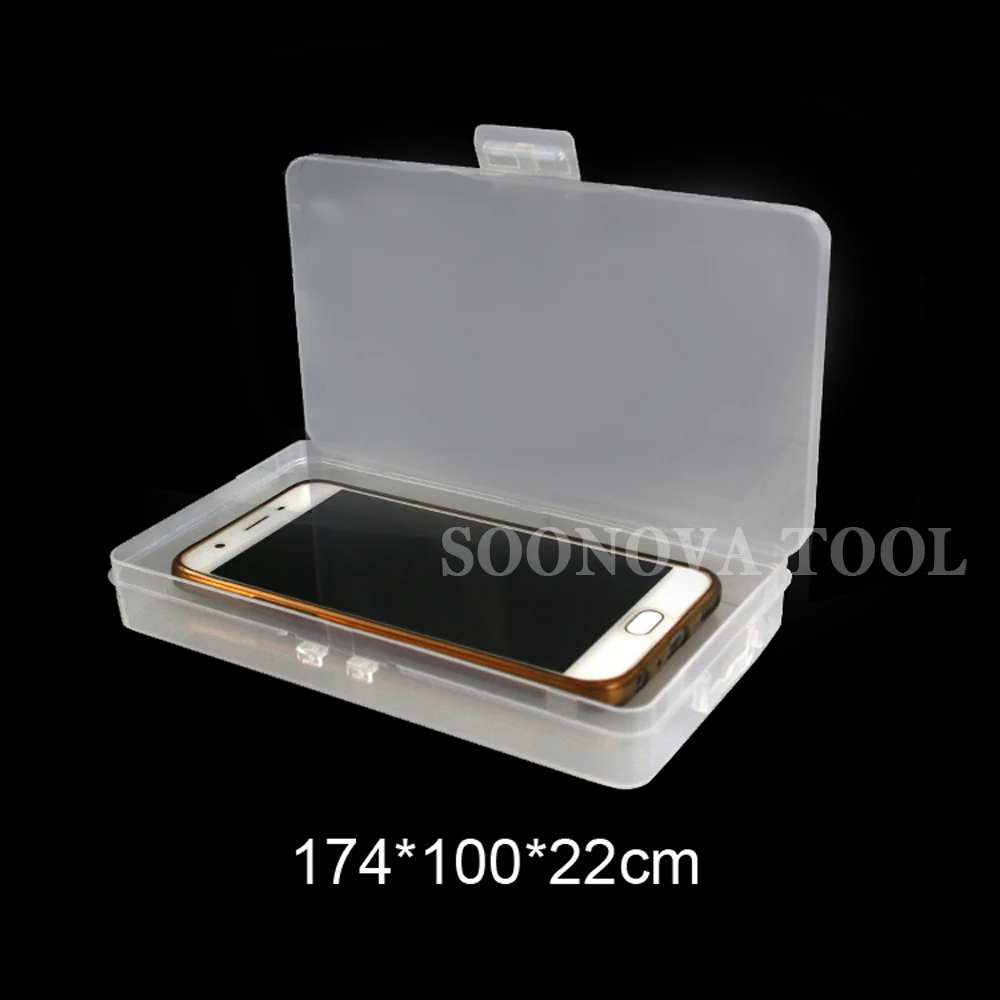 Transparent Plastic Storage Box Multi-Functional IC Parts For Small Component Jewelry Phone Repair Tools | Инструменты