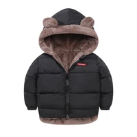kids cotton clothing thickened down girls jacket baby winter warm clothes kids autumn zipper clothing with hooded boys outwear