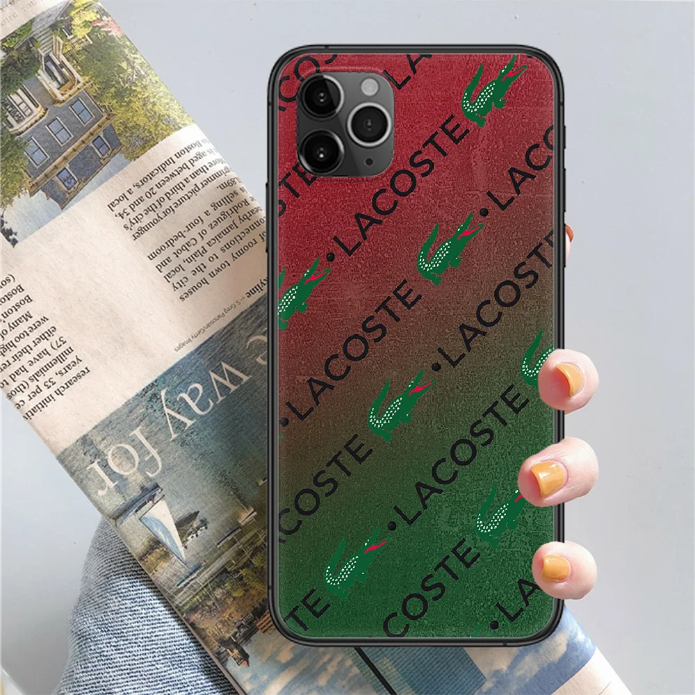 

French luxury Brand LACOETE Phone Case Cover Hull For iphone 5 5s se 2 6 6s 7 8 12 mini plus X XS XR 11 PRO MAX black luxury