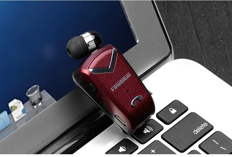 FINEBLUE F-V2 беспроводные наушники Bluetooth Handsfree наушники гарнитура звонки напоминают о цифрах носить пульт на прищепке для телефона с микрофоном