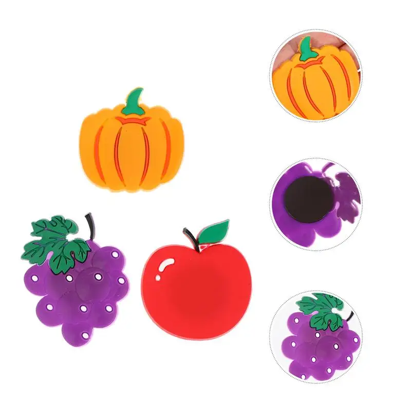

6pcs Reusable Small Lightweight Magnets Fruit Sticker for Home Office School