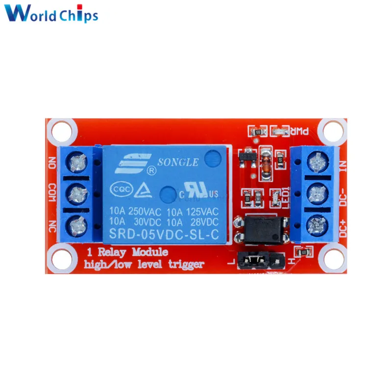 Релейная плата модуля 1 канала 5 В защитная с опора для оптопары модуль питания