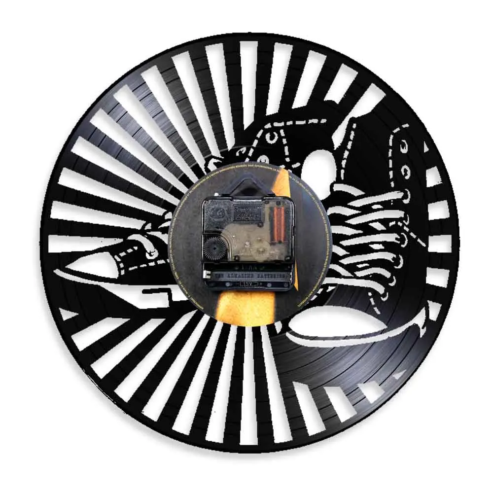 Кроссовки настенные модные кожаные холщовые для обуви виниловые записи часы