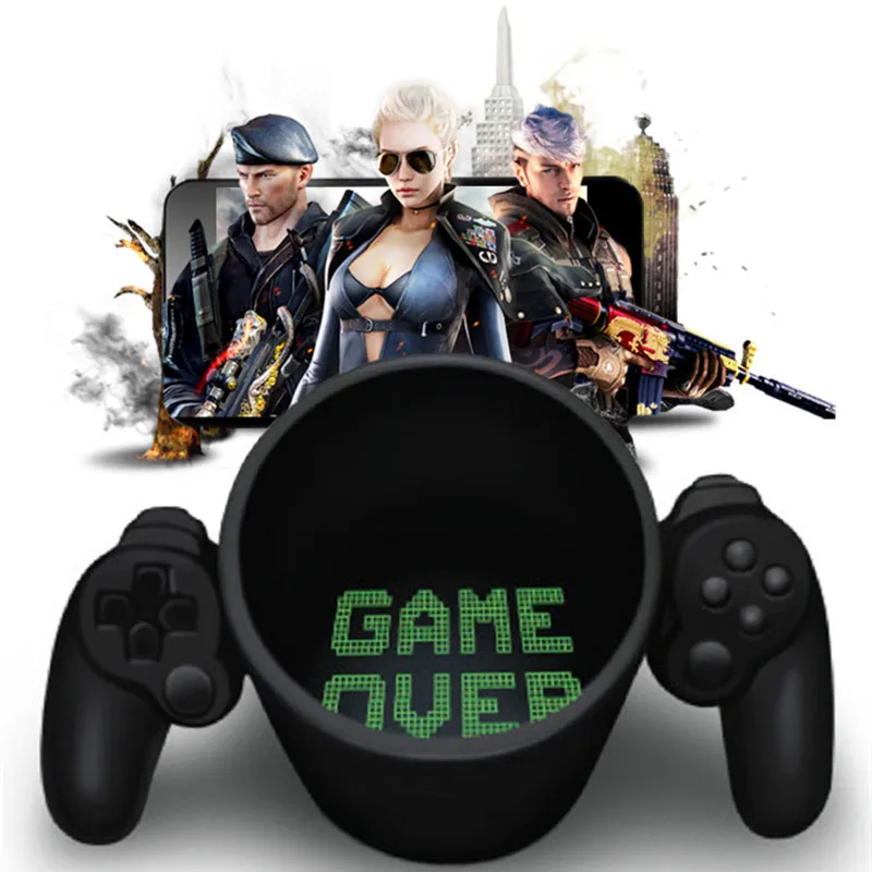 3D креативная игровая машина чашка в форме черного игрового ручки кружки