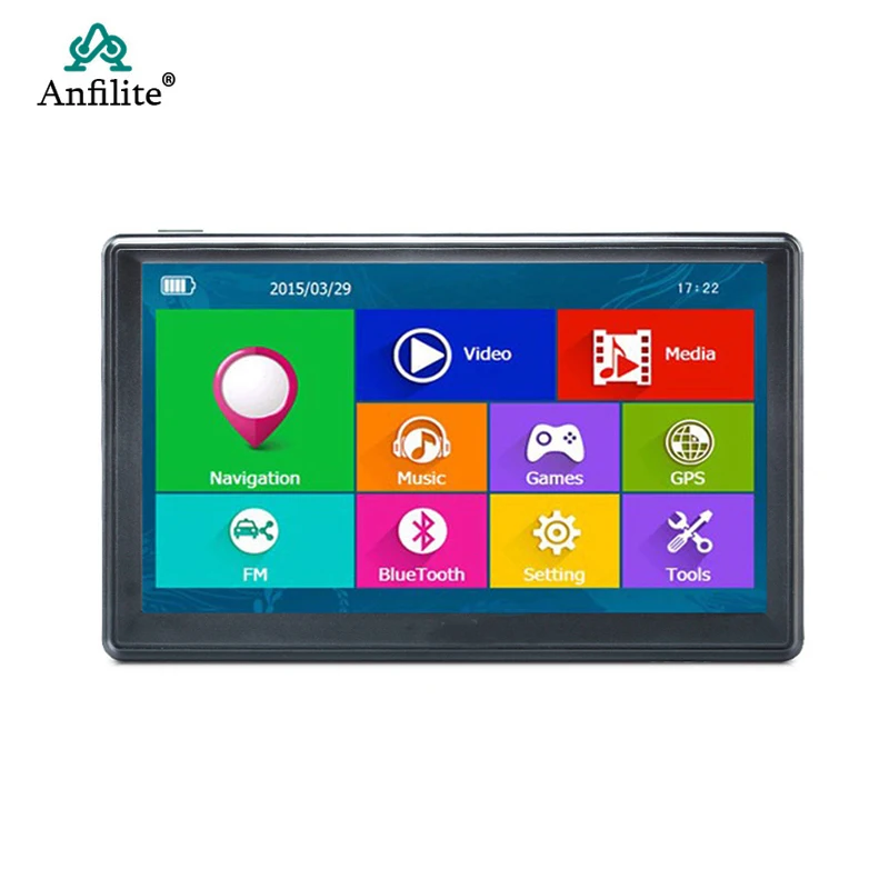 7" 7 дюймов HD Автомобильный gps навигатор Windows CE Bluetooth AVIN емкостный экран FM 8 ГБ/256 Мб автомобиль avan автомобиль грузовик gps Европа Sat nav - Размер экрана, дюймов: 7"