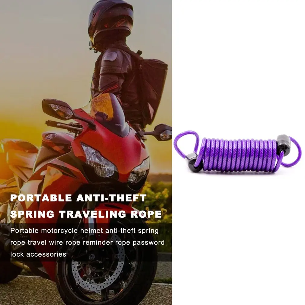 Анти кражи пружинный канат путешествия проволочного каната напоминание веревка