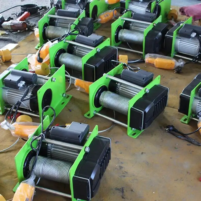 

Wire rope electric hoist 220V micro electric winch 400 - 1000KG 30 - 100m