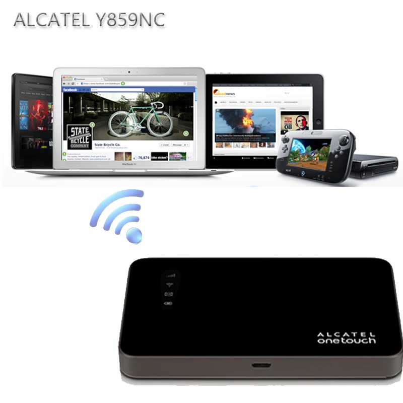 

Unlocked Alcatel Y859NC hotspot device LTE GSM 3g 4g wifi Router Mobile Wifi Hotspot With SIM Slot 700/1700/850/1900/2100/2600