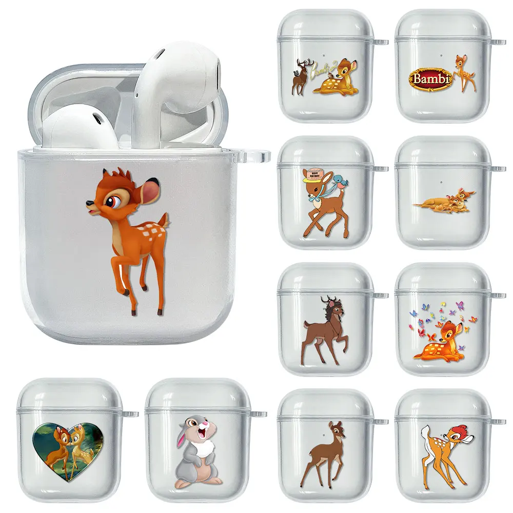 

Disney Bambi Soft Case For Apple Airpods 2 Cover Earphone Case Clear TPU Capa Cute Headset Box For airpod 1