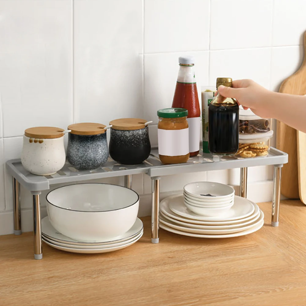 Kitchen Pantry Organizer Storage Rack Dish Detachable Dishes Seasoning Layered Large Bearing Capacity Retractable | Дом и сад