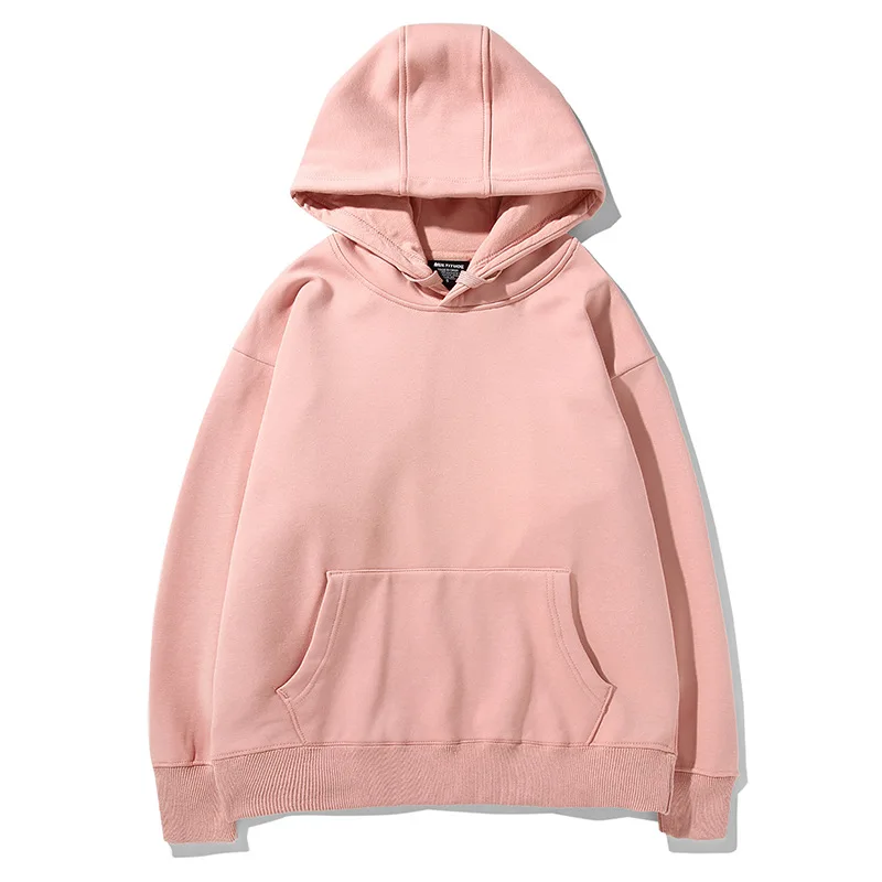 

Autumn and winter new solid color silver fox wool pullover hooded jacket men and women couple blank