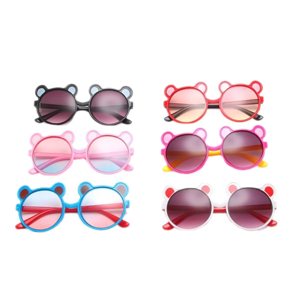 Детские солнцезащитные очки для мальчиков и девочек с мультяшным медведем