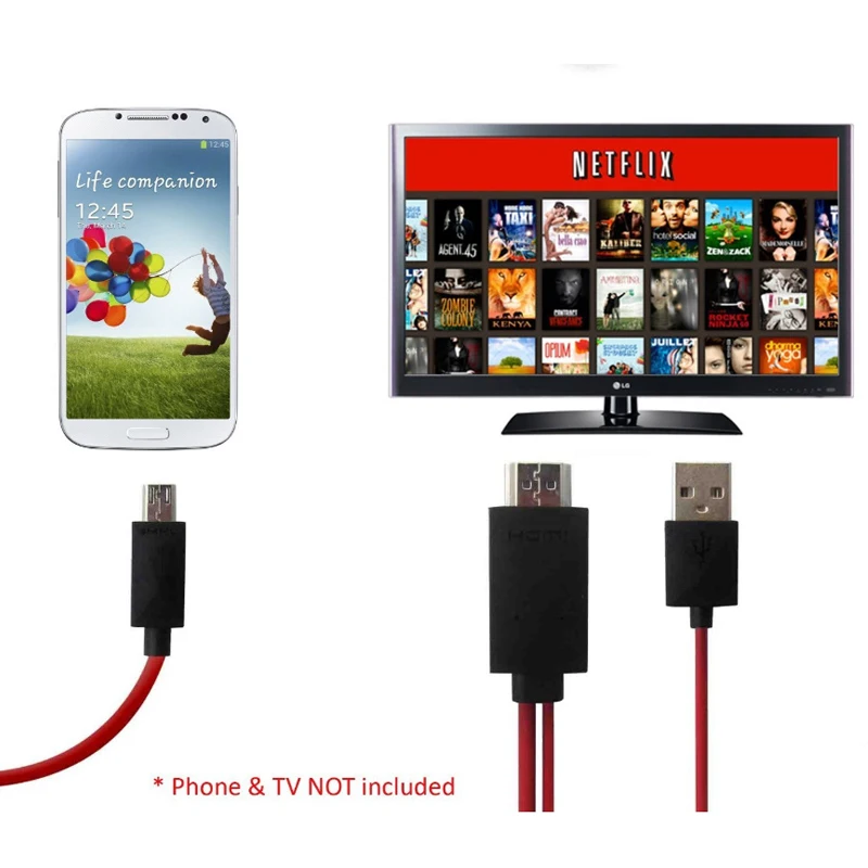 8 контактный кабель HDMI HDTV TV цифровой av адаптер 2 м USB 1080P смарт конвертер для Samsung HD