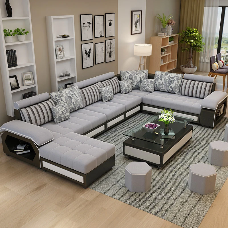 Новая современная простая съемная и моющаяся u образная гостиная экономичная