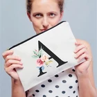 Косметичка для подружки невесты с цветочным принтом, чехол для косметики, органайзер для свадебных принадлежностей вечерние вечерних принадлежностей, дамские сумочки для макияжа, свадебные подарки