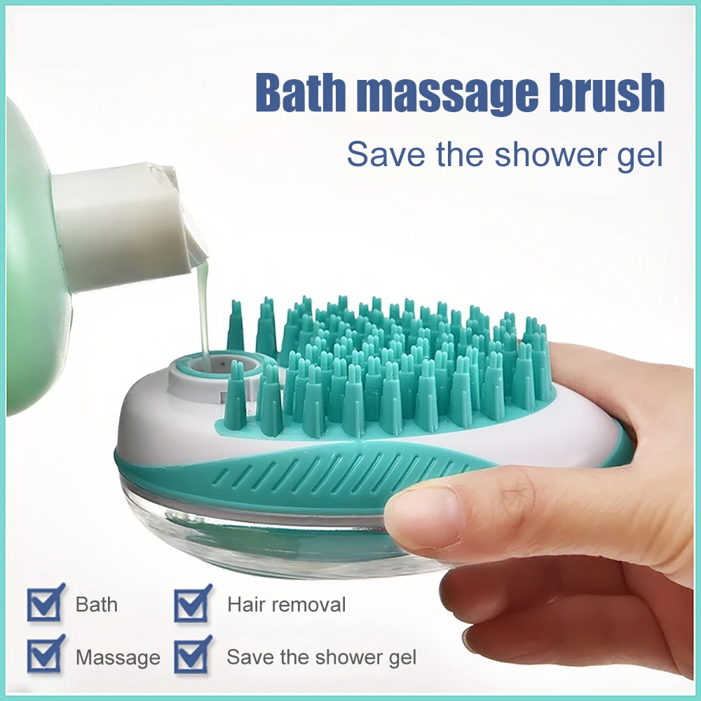 Ванная для собак щетка силиконовые шампунь спа процедур Массажная душа удаления