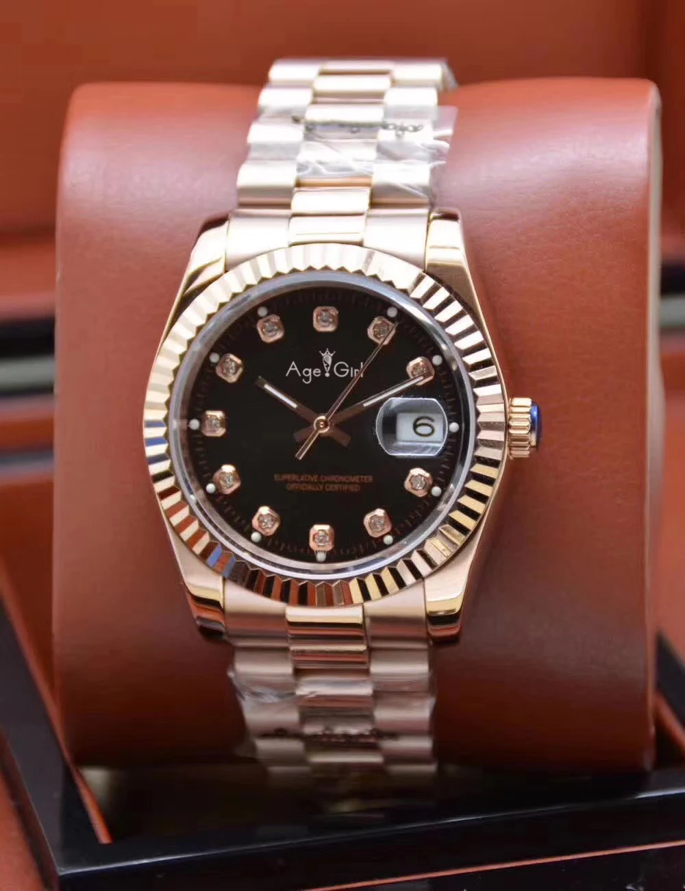8 Роскошные брендовые Новые Мужские автоматические механические часы Datejust из нержавеющей стали сапфировые розовое золото синий черный белый бриллианты оболочки часы - Цвет: 8