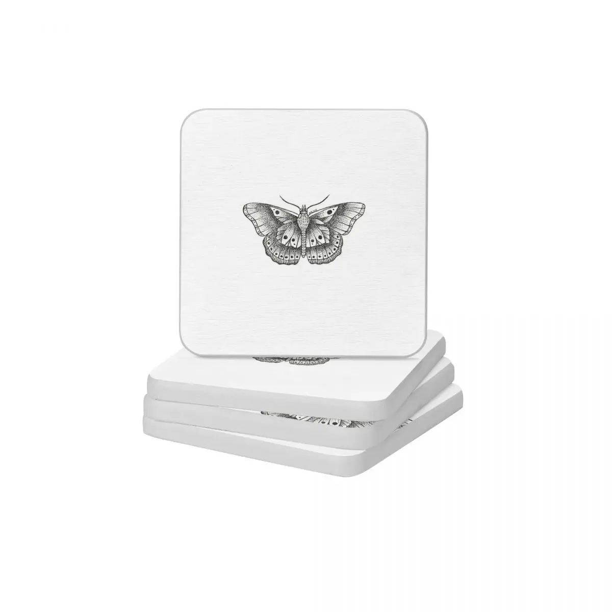 

HS Butterfly Tattoo диатомит земля квадратной, круглой формы Coaster Экологически чистый Коврик для мыла и зубной щетки 10x10 см