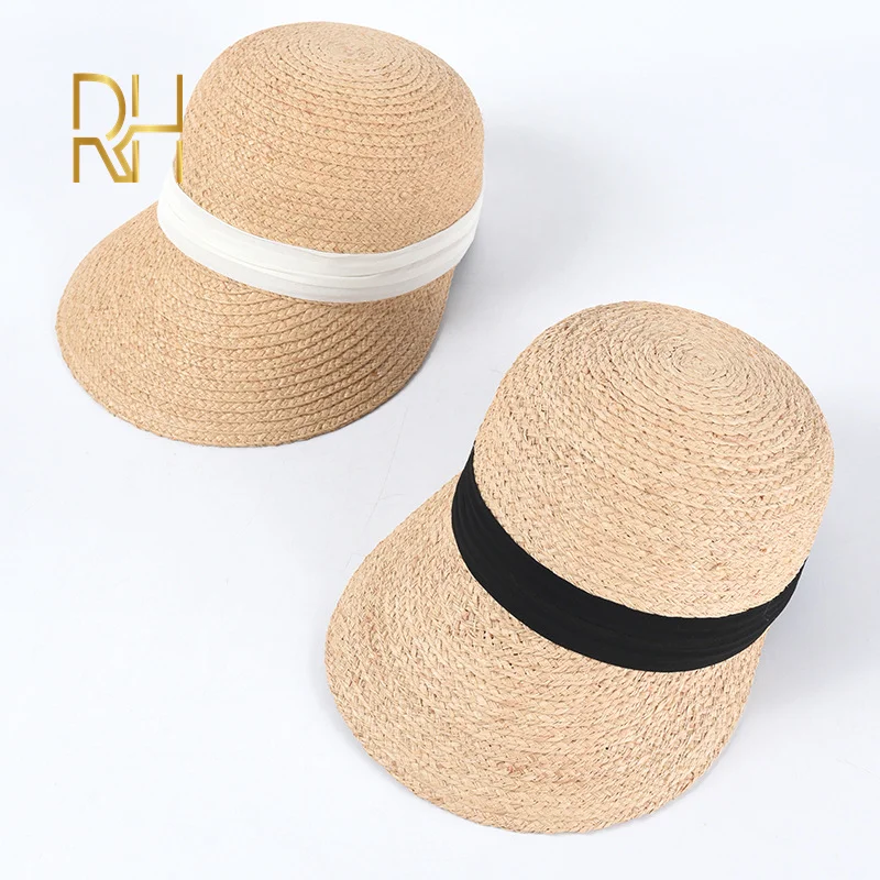 RH солнцезащитный козырек для женщин с широкими полями пляжные кепки шифоновой